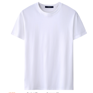 T-shirt de Luxe Décontracté à Manches Courtes en Coton Premium 100% de Haute Qualité, Coupe Classique, Anti-Boulochage et Anti-Rétrécissement - Product Image 3