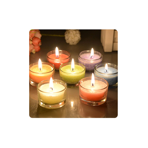Fournisseur de gros Bougie en verre multicolore de style luxe pour la décoration intérieure - Product Image 1