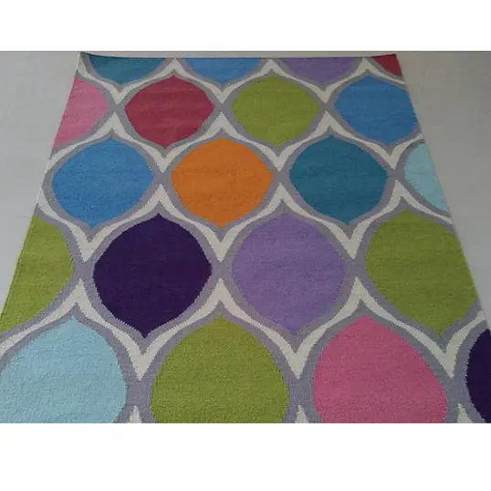 Новейший дизайн, многоцветные напольные коврики ручной работы, индийская долговечность по разумной цене из Индии