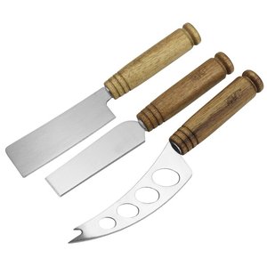Ensemble d'outils à fromage en acier inoxydable de qualité supérieure avec manche en bois Épandeurs de fromage de haute qualité pour la cuisine et l'hôtel - Product Image 3