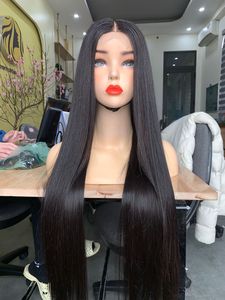 Perruques lisses et brillantes en cheveux humains, sans nœuds, colorées, droites, sur mesure, vente en gros - Product Image 3