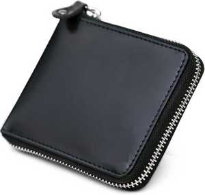 กระเป๋าสตางค์ RFID หนังแท้สำหรับผู้ชาย,กระเป๋าสตางค์หนังแท้แบบบางหรูหรากำหนดได้เองสีดำแบบเรียบง่ายสำหรับผู้ชายและผู้หญิง - Product Image 1