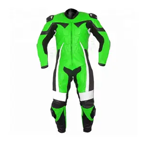 Giacca da uomo in pelle moto da corsa tuta due pezzi Design economico moto vestito con protezioni Pakistan Made