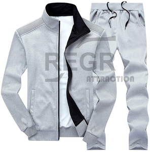 Chándal ajustado OEM para hombre, chándal con cremallera, chándal para trotar - Product Image 3