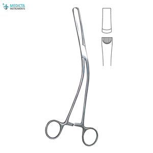 Bierer Vulsellum-Forceps de tenaculo en ángulo, caja de instrumentos ginecológicos, 24cm - Product Image 4