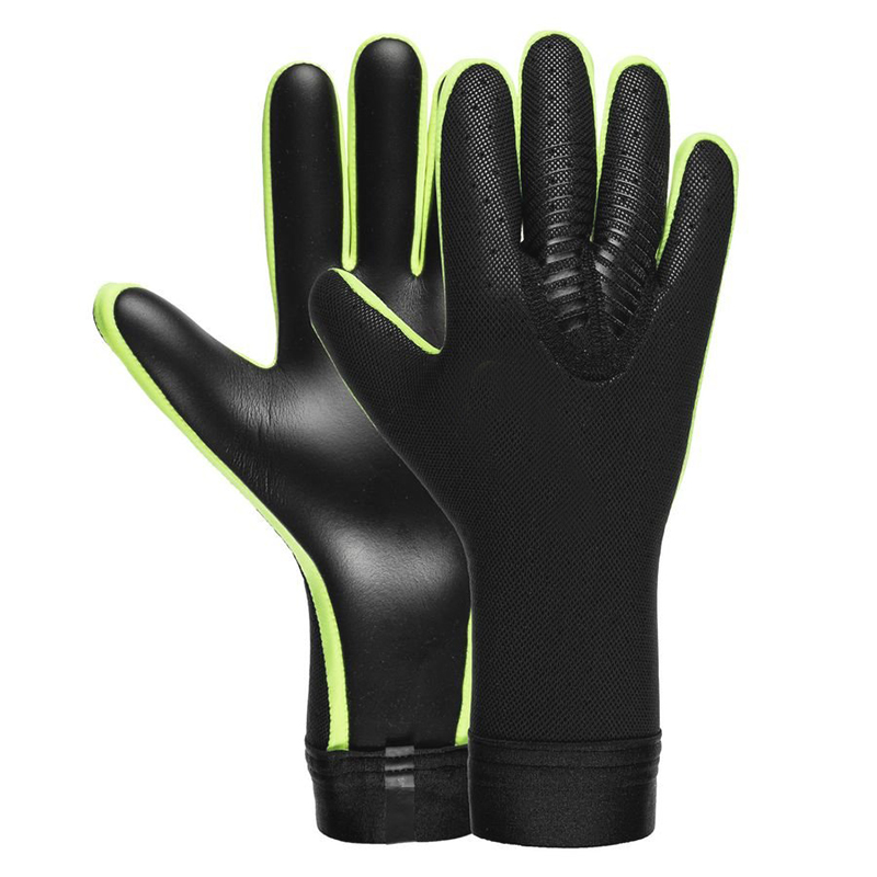 Synthetic Leather Made Football Soccer Goalkeeper Gloves Finger Protective Thick Latex