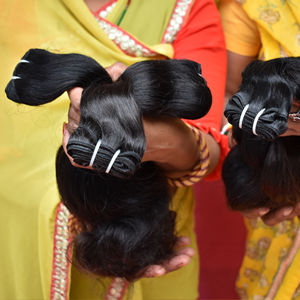 Venta al por mayor de extensiones de cabello humano de doble trama de cutícula alineada natural virgen 100% - Product Image 5