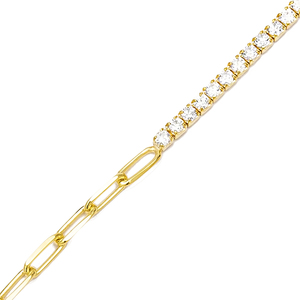 Simplee-Bracelet de Tennis en argent Sterling 925, bijou carré élégant avec pierre de Zircon, pour femmes, vente en gros - Product Image 3