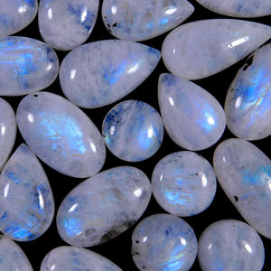 Cabochons naturels, pendentif en verre, perles, pierres de lune bleues, vente en gros, - Product Image 6
