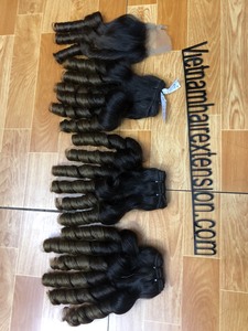 Extensions de cheveux humains Remy vierges 100% luxueuses - Style Water Wave, double trame machine - Product Image 6