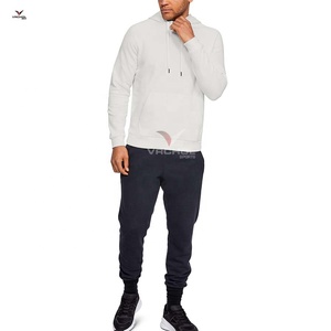 2019 qualité marque hommes à capuche automne pull sweat couleur unie Hip Hop Streetwear brodé Anti-rétrécissement - Product Image 4