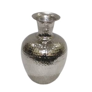 Vase à fleurs moderne martelé en aluminium pour accessoires de décoration de mariage Vase à fleurs en métal de la plus grande qualité - Product Image 4