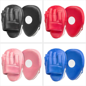 Coussinets de boxe en cuir PU de haute qualité 2025, avec crochet incurvé, pour frappe de précision, excellents pour le MMA, le kickboxing, noir, tailles personnalisées - Product Image 4