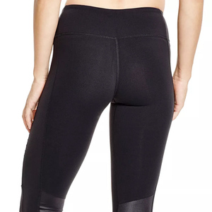 OEM New Hot Leggings Yoga Sport Women Leggings Fitness Yoga Pants Solid <b>High</b> Waist Elastic Gym Leggings for women - Product Image 2