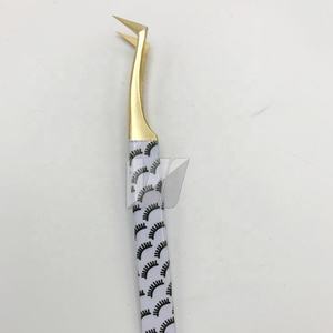 Pince à cils de haute qualité, polyvalente, avec logo personnalisé, en acier inoxydable japonais, revêtement papier, pour impression de cils - Product Image 2