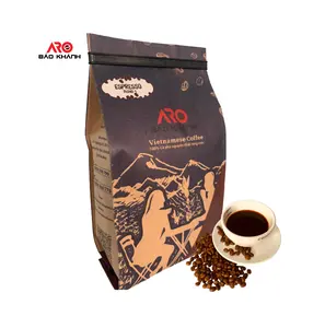 越南咖啡罗布斯塔70% 阿拉比卡30% 全咖啡豆Aro Bao Khanh 0.5千克浓香，浓苦，甜味