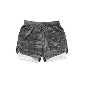 2025 New Arrival Double Layer Gym <b>Shorts</b> Breathable Fitness & Casual Training Cotton & Spandex Size 6XL with Pattern Decoration - Product Image 4