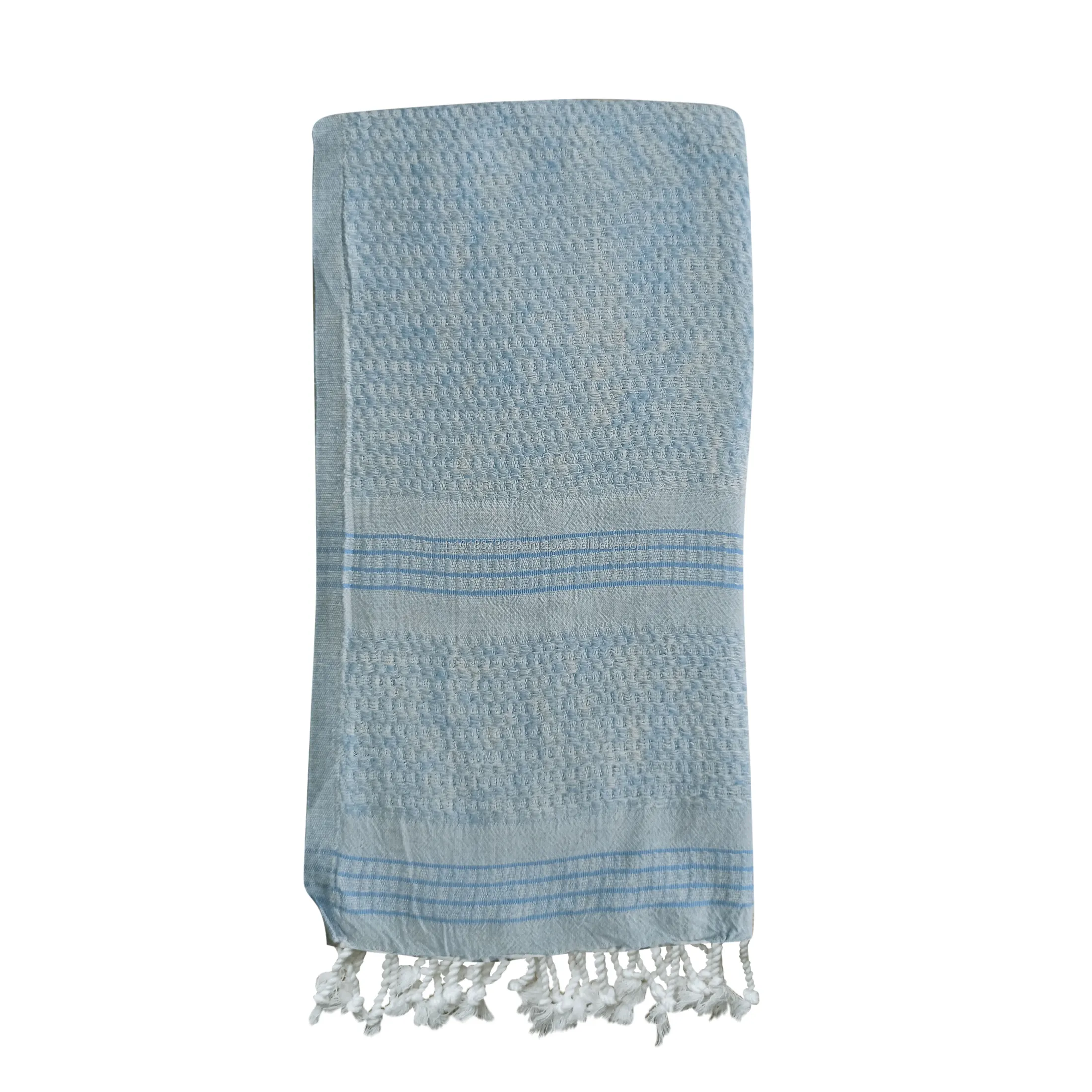Linen Cotton Beach Towels, 90x170cm 35x66" made in Turkey Fair-trade hammam peshtemal fouta - Turquoise Linen Collection