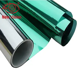 Cermin Warna Roll 1.52x3 0 M/60 "X100ft Kualitas Super Komersial Tint Film untuk Kaca Perlindungan Keamanan dengan 2mil 4mil