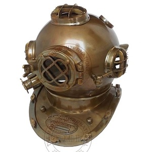 ANCIEN CASQUE DE plongée Boston vintage Deep Sea US Navy Mark IV laiton