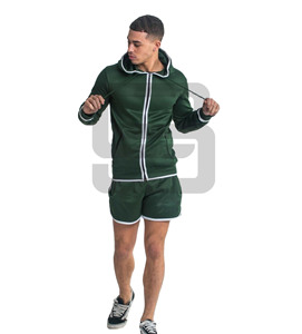 Custom Biker Shorts Set , Plus Size Short Sets Mens , Two Piece Hoodie With matching shorts With Your own Design - Product Image 1