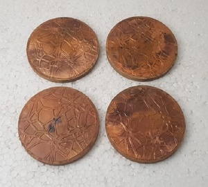 Doted Design Brass Wood Coaster Kitchen Water Proof Kitchen Accessories AMERICAN Technics Logo - Product Image 6
