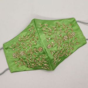 2025 New Beautiful <b>Face</b> Accessories with Stylish Crystal Glass Stone Zardozi Embroidery for Party and Wedding - Product Image 1