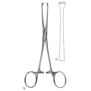 Allis 조직 겸자 5x6 이 155mm 홀더 15.5cm 겸자 외과 겸자