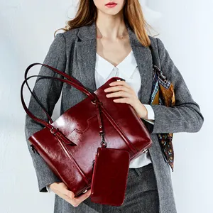 女士新产品奢华女士手袋肩皮包F L6140办公室女士手袋和钱包聚酯休闲手提包