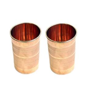 Juego de 2 vasos de cobre para jugo de leche, calidad superior, tamaño personalizado, vaso para beber agua para uso en utensilios de cocina - Product Image 1
