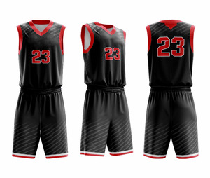 Conjuntos de uniformes de baloncesto profesionales personalizados al por mayor impresión por sublimación personalizada - Product Image 6