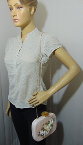 Venta al por mayor luxrey india boda fiesta de resina azul caja de bolso de embrague - Product Image 5