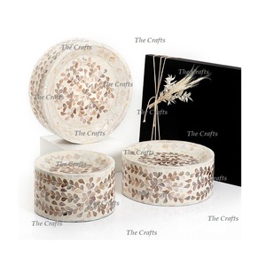 Classic Design Metal Riser with Mother of Pearl <b>Work</b> Eco-Friendly Cake Pastry Chocolate Serving <b>Stand</b> at Reasonable Price - Product Image 4