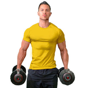 T-shirt 100% coton pour homme, vêtement de fitness, de gym, à la mode, nouveau style - Product Image 3