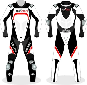 Herren Motorrad Rindsleder Echt leder Renn anzug Leder Einteiliger Motorrad Renn anzug/600 D Motorrad Renn anzug