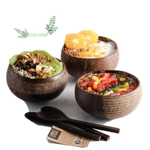 Bol pour bougie en coquille de noix de coco 100% naturelle, petits produits organiques, haute qualité et prix bon marché fabriqué au VIETNAM - Product Image 1