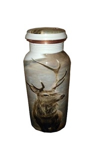 100% Pure Copper Water <b>Bottles</b> Lid Printed High Thermal Insulation Direct Drinking <b>Travel</b> Drinkware 700ml/800ml Applicable - Product Image 2