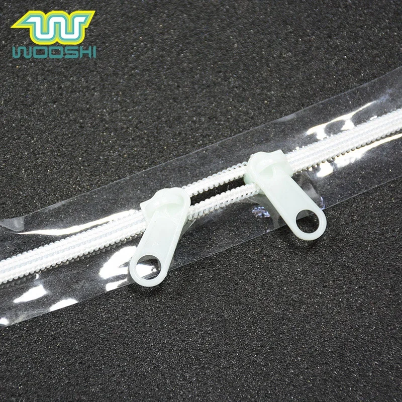 Водонепроницаемый ПВХ лента молния прозрачная ПВХ лента нейлоновая катушка молния рулоны Прозрачная молния для ПВХ пластика на заказ Быстрая доставка 5 #