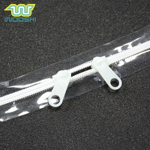 <strong>Waterproof</strong> PVC Tape <strong>Zipper</strong> Clear PVC Tape Nylon Coil <strong>Zipper</strong> Rolls Transparent <strong>Zipper</strong> for PVC Plastic Custom Plastic Zip 5# - Product Image 1