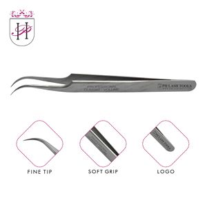 Eyelash Extension Tweezer in Mirror Polish Color with Light Curved Tip Design Private Label, Curved Pointed Eyelash Tweezer - Product Image 6