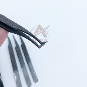 แหนบปลายแหลมปลายต่อขนตาแหนบสแตนเลสพร้อมโลโก้ที่กำหนดเอง - Product Image 6