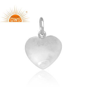 Pendentif en argent Sterling 925 fin fait à la main, produit de qualité, pendentif en forme de cœur, fabrication de bijoux - Product Image 3