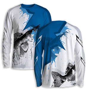 Latest Design Long Sleeve Customize Tournament Wholesale Fishing Shirts Custom Logo Fishing Shirt - Product Image 4