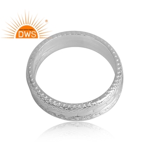 925 <b>Fine</b> Sterling Silver Handmade Band <b>Ring</b> for Women Silver Jewelry Manufacturer - Product Image 3