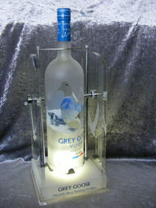 Bottle <b>Display</b>, Large Grey Goose Vodka 4.5 Litre 450cl , Led <b>Display</b> Holder Stand - Product Image 2