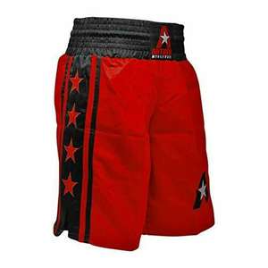 Shorts de boxe classiques unisexes 100% polyester durables et à séchage rapide pour les arts martiaux avec logo personnalisé sur le devant et étiquette de marque personnalisée - Product Image 5