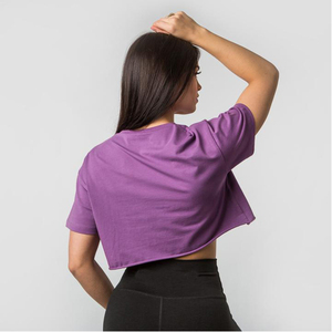 High Quality Fitness Crop Tee Graphic T Shirt Women Crop <b>Tops</b> T Shirts - Product Image 4
