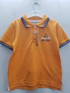 เสื้อผ้าแบรนด์ดัง เสื้อโปโลแขนสั้นผ้าฝ้ายสำหรับเด็กผู้ชาย สไตล์ลำลองสำหรับฤดูร้อน สินค้าส่วนเกินจากบังกลาเทศ - Product Image 2