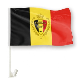 Drapeaux de fenêtre de voiture de l'équipe de football mexicaine et belge en polyester <span class=keywords><strong>100D</strong></span> personnalisés - Product Image 1