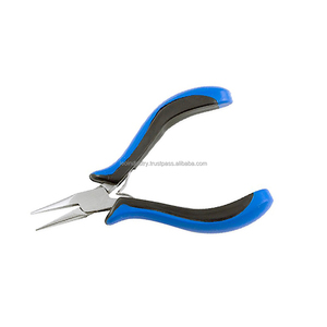 Pince à bec effilé ergonomique WALIYA NOIR ET BLEU 115MM - Product Image 1